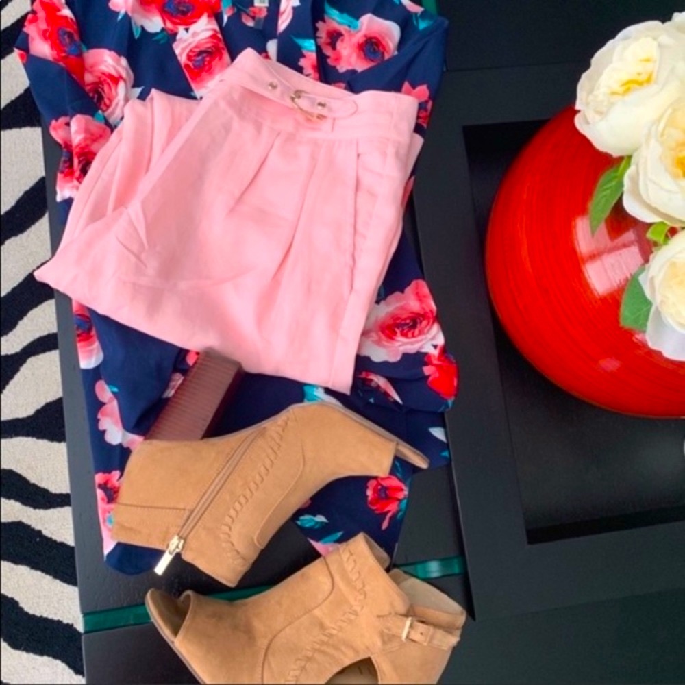 Chic Pink Harem Trousers